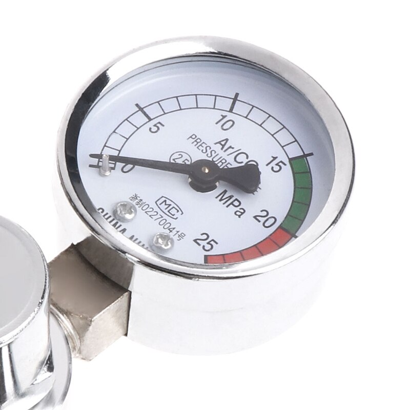 Ruilogod 0-25 Mpa Welding Argon Pressure Gauge - 14mm Thread Metal Shell Gauge