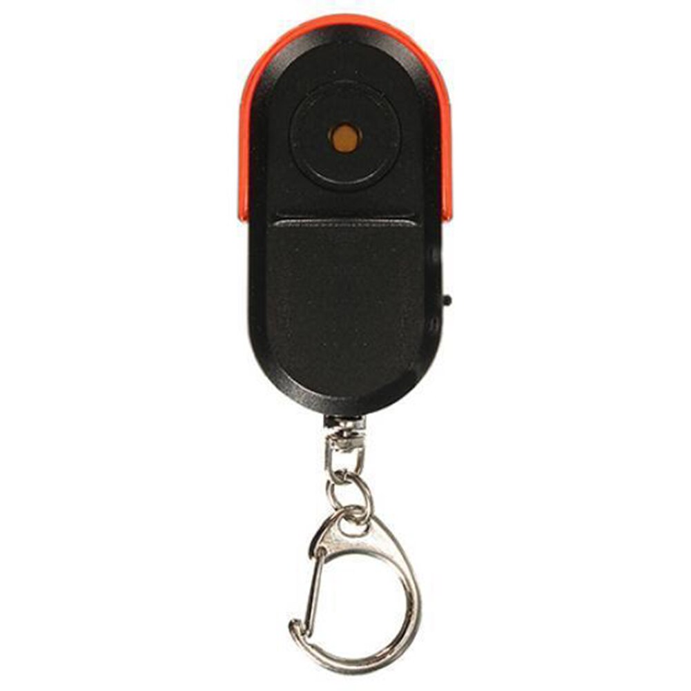 Locator ABS Anti-lost Keychain Mini Battery Operated Whistle Sound Wireless LED Light Alarm Portable Key Finder: Red
