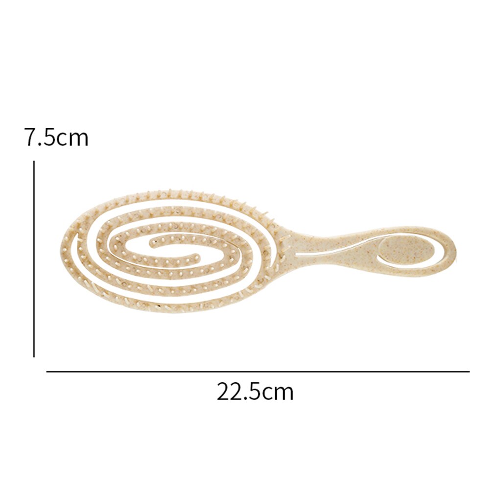 Brosses à cheveux à palette, peigne de Massage pour cuir chevelu, pour cheveux longs, courts, épais, bouclés, lisses et ondulés: Beige