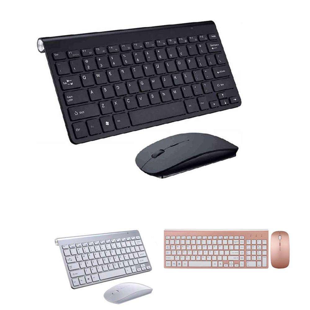 Mini trådløst tastatur bluetooth tastatur og mus kan brukes til driftsselskaper, familieturer, egnet for pc-tastaturer