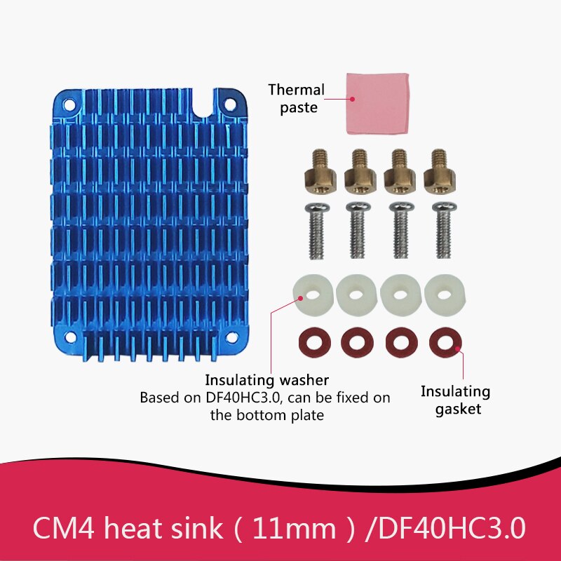 Raspberry Pi Compute Module 4 CM4 Cm 4 Cooler Koellichaam Fan: HeatSink 11mm DF40HC