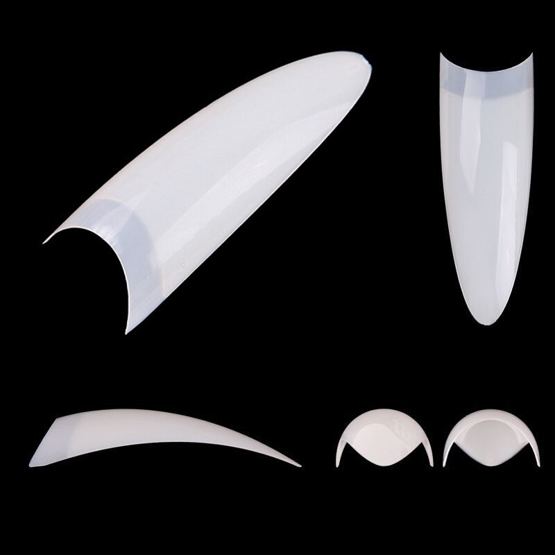 32/500/600 stuks / set acryl nepnagels oefennagelcapsules kunstnagels zachte gel volledige dekking nageltips manicure tools