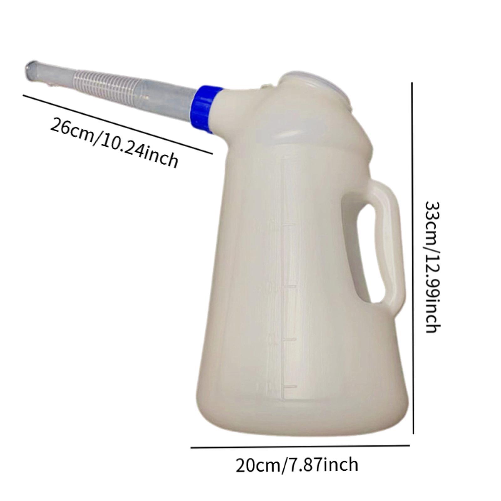 1.2L/2L/3L/4L/5L Oil Measuring Jug petrol can fuel tank with Pouring Flexible for Automotive Garage Oil Measuring container