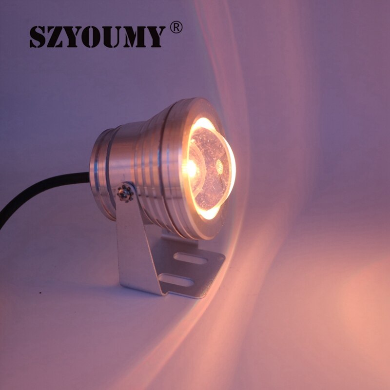 Szyoumy 10w 12v vedenalainen rgb led-valo 1000lm vedenpitävä  ip68 suihkulähde allaslamppu valot 16 väriä ohjaimella