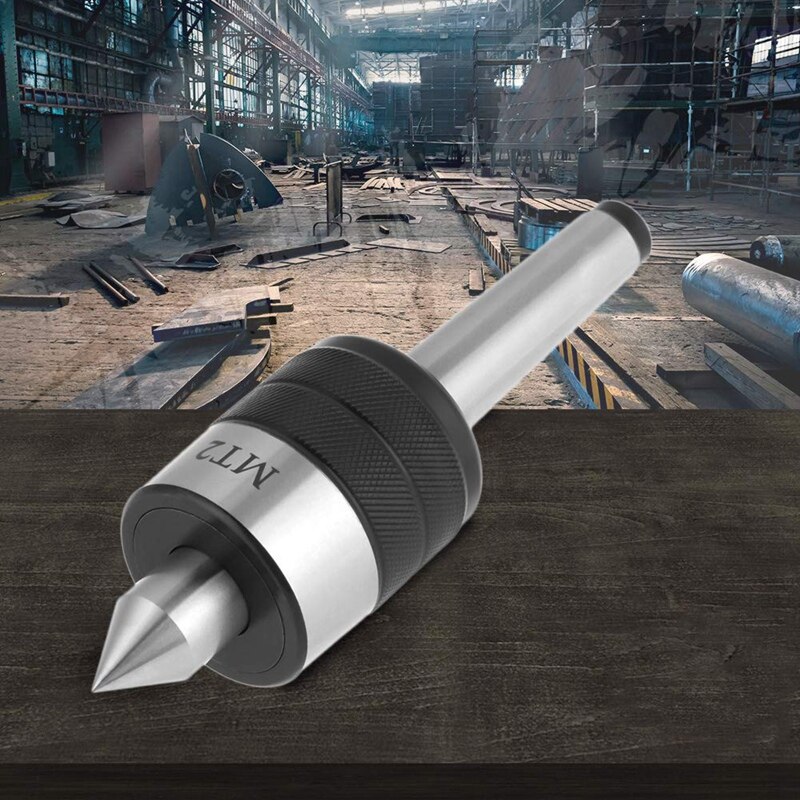 Mt2 Live Center Morse Taper Triple Bearing Precise Rotary Live Revolving Milling Center Taper Metal Work Lathe Tool for High Spe