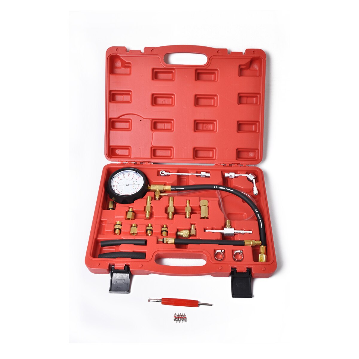 0-140PSI Fuel Injector Injection Pump Pressure Tester Gauge Kit Car Compression pressure tester TU-114 Tools