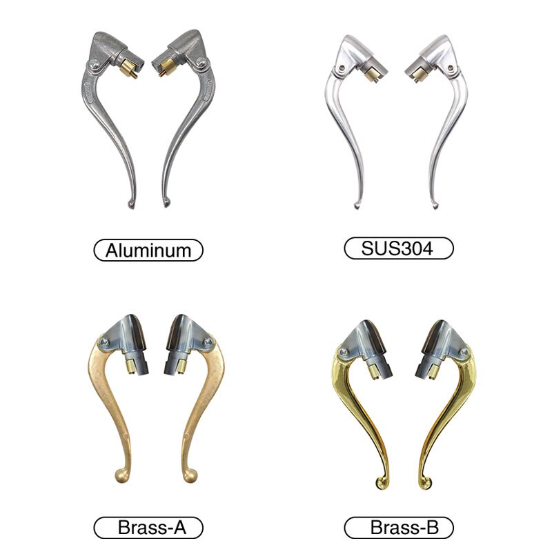 Alconstar- 1 Paar Silber Motorrad Bremse Kupplung Hebel Griff Griffe CJ-K750 für BMW R72 R71 R51 Ural M72 M1 seitenwagen Retro Motor