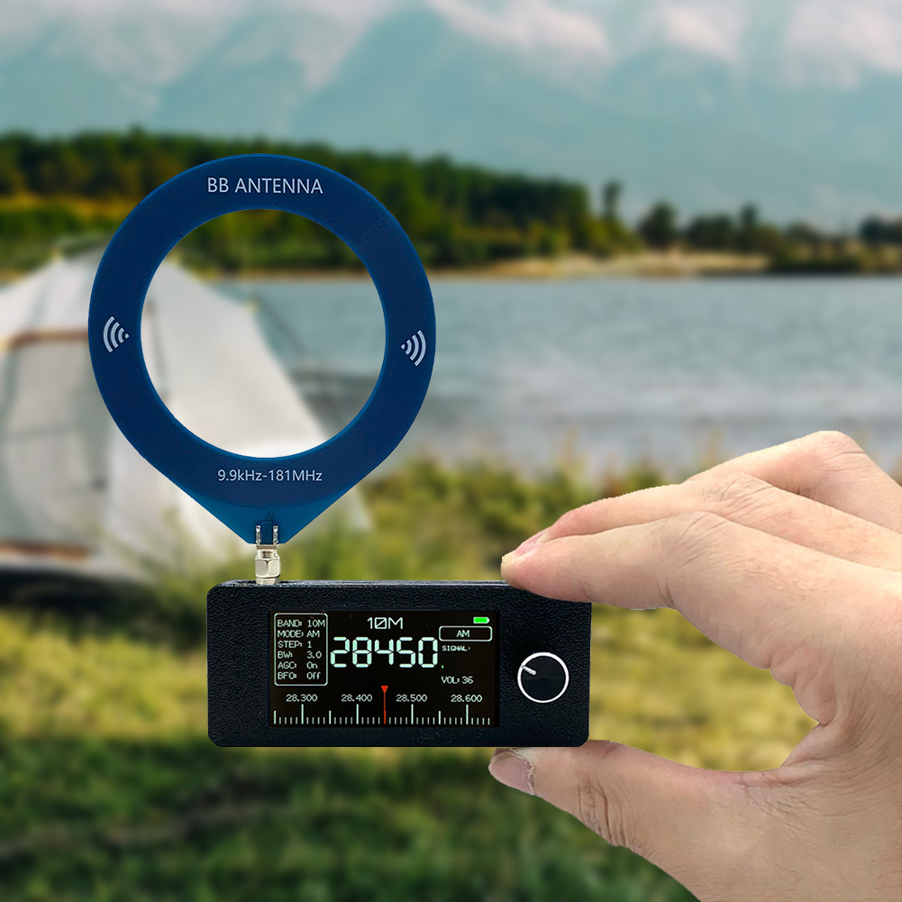 Mini Radio SI4732 0.5-108mhz FM/AM Pocket Radio LSB USB AM FM All Band Radio Receiver 1.9inch IPS Screen HF SW MW VHF Radio