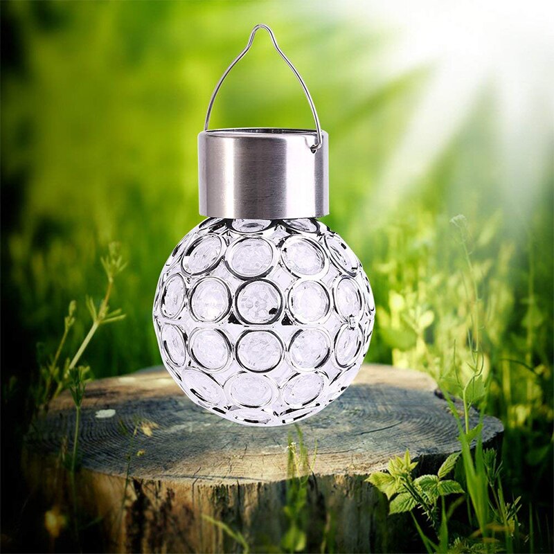 Color Change Hanging Lamp Garden Landscape LED Ball Light Hanging Lamp Color Change Solar Power