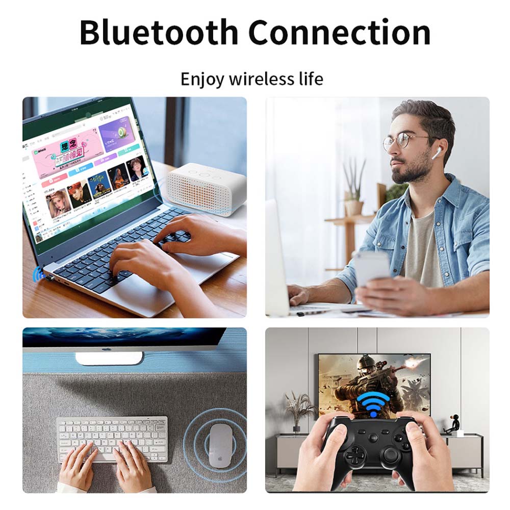 Bluetooth Adapter for Pc Usb Bluetooth 5.4 Dongle Receiver for Speaker Mouse Keyboard Music Audio Transmitter