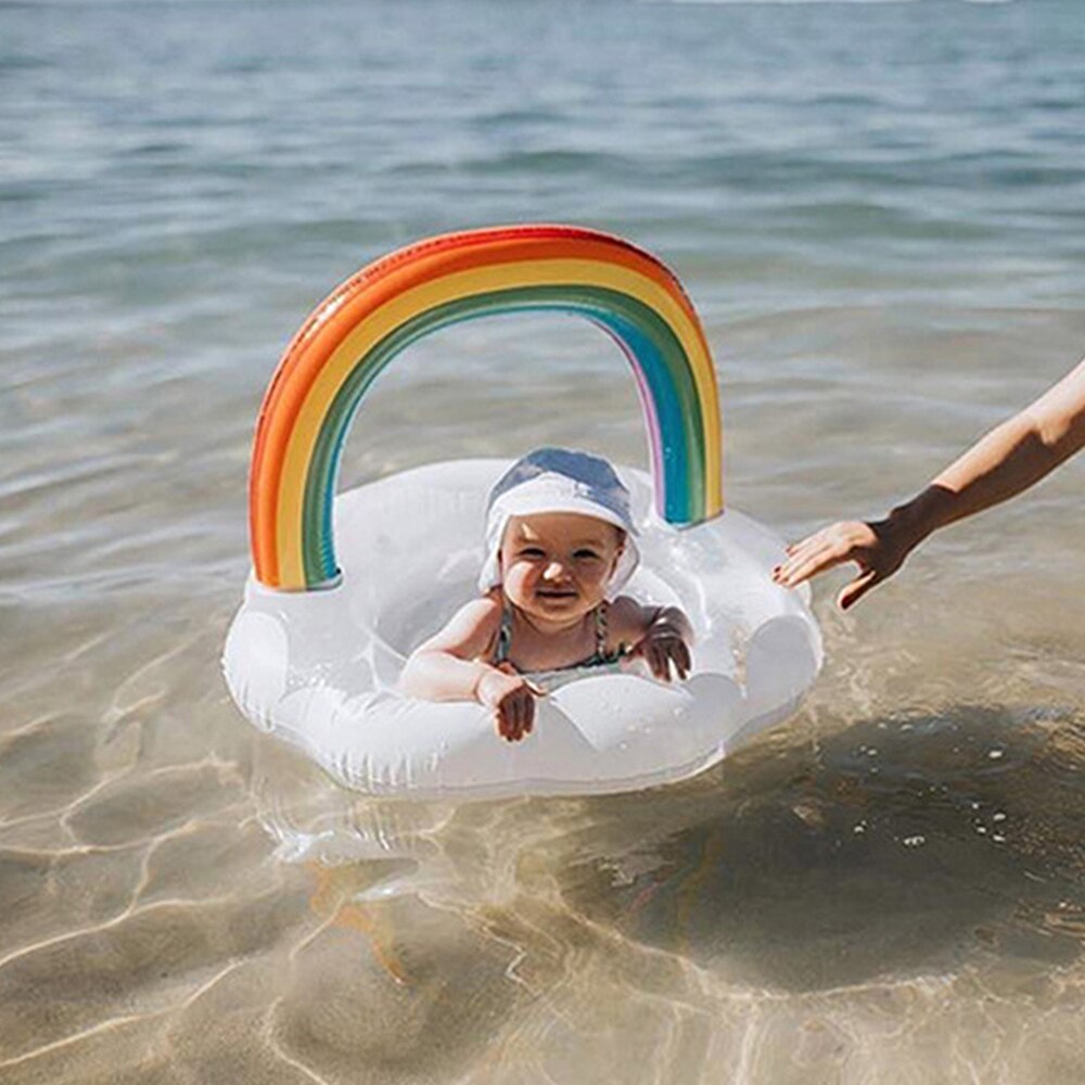 Baby Zwemmen Ring Baby Float Opblaasbare Ring Zomer Speelgoed Opblaasbare Baby Zwemmen Float Ring Game Outdoor Kind Rainbowsit Ring