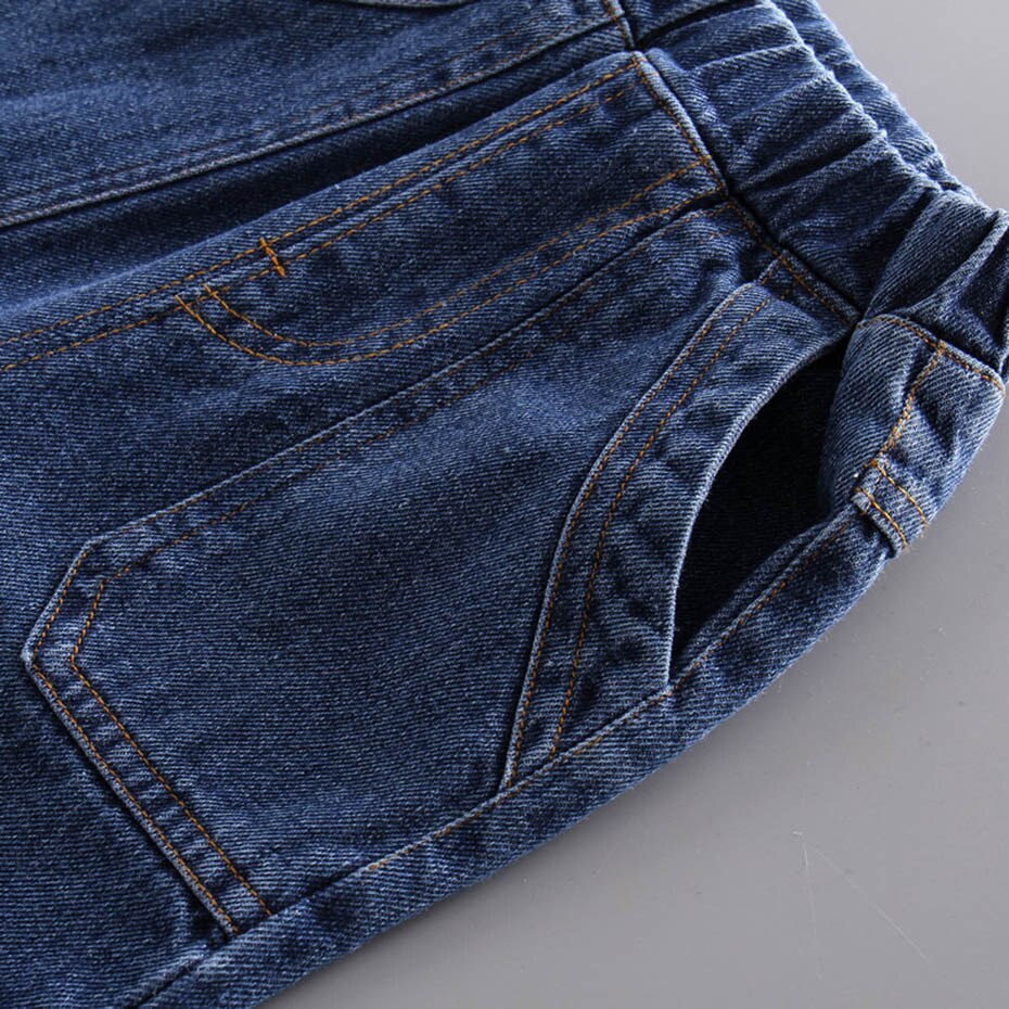 Pantalones vaqueros para niñas de Color sólido, pantalones vaqueros para niñas de primavera y otoño, ropa de estilo informal para niñas