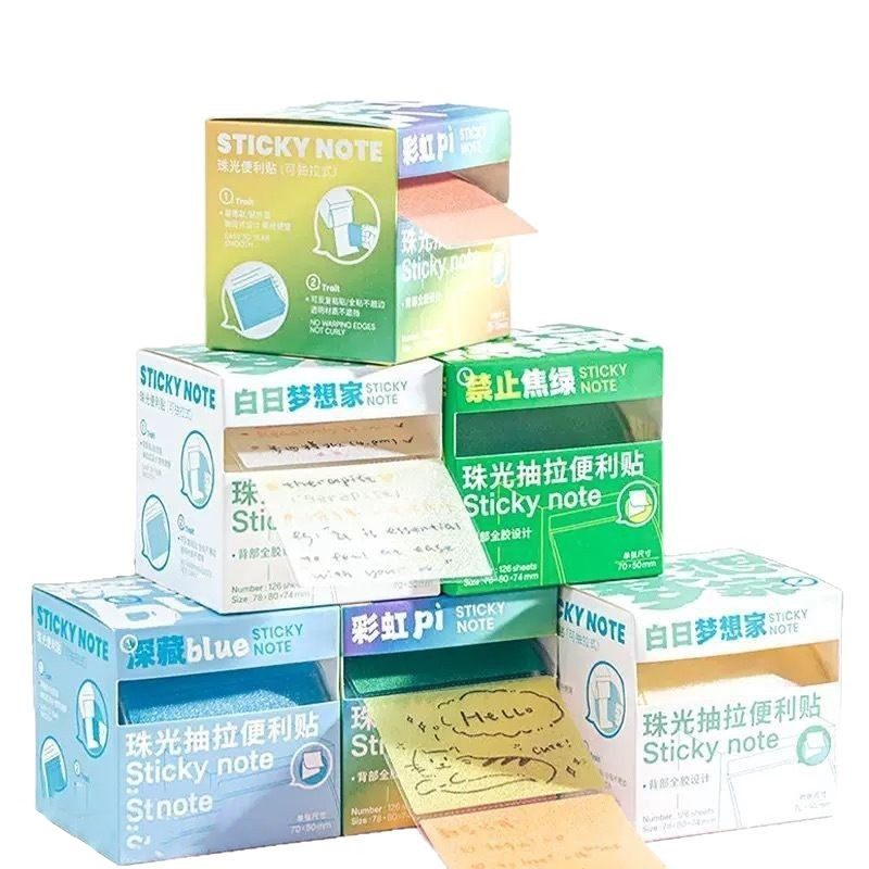 Etykiety samoprzylepne wielokrotnie wklejane bez kleju Wygodne naklejki Proste, urocze artykuły papiernicze Przezroczysta książka z naklejkami