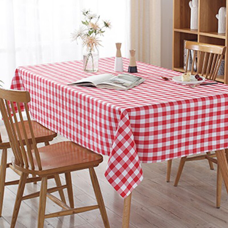 ! Weddings Home Decoration Outdoor Picnic BBQ Decoration Disposable Thickening Red Checkered Tablecloth Party