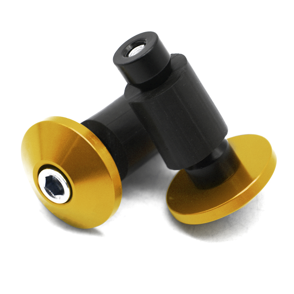 Universal Motorcycle Handlebar CNC Handle Bars Ends Hand Grips For YAMAHA Virago 535 Honda Shadow 600 VTX 1300 Rebel Kawasaki: Gold