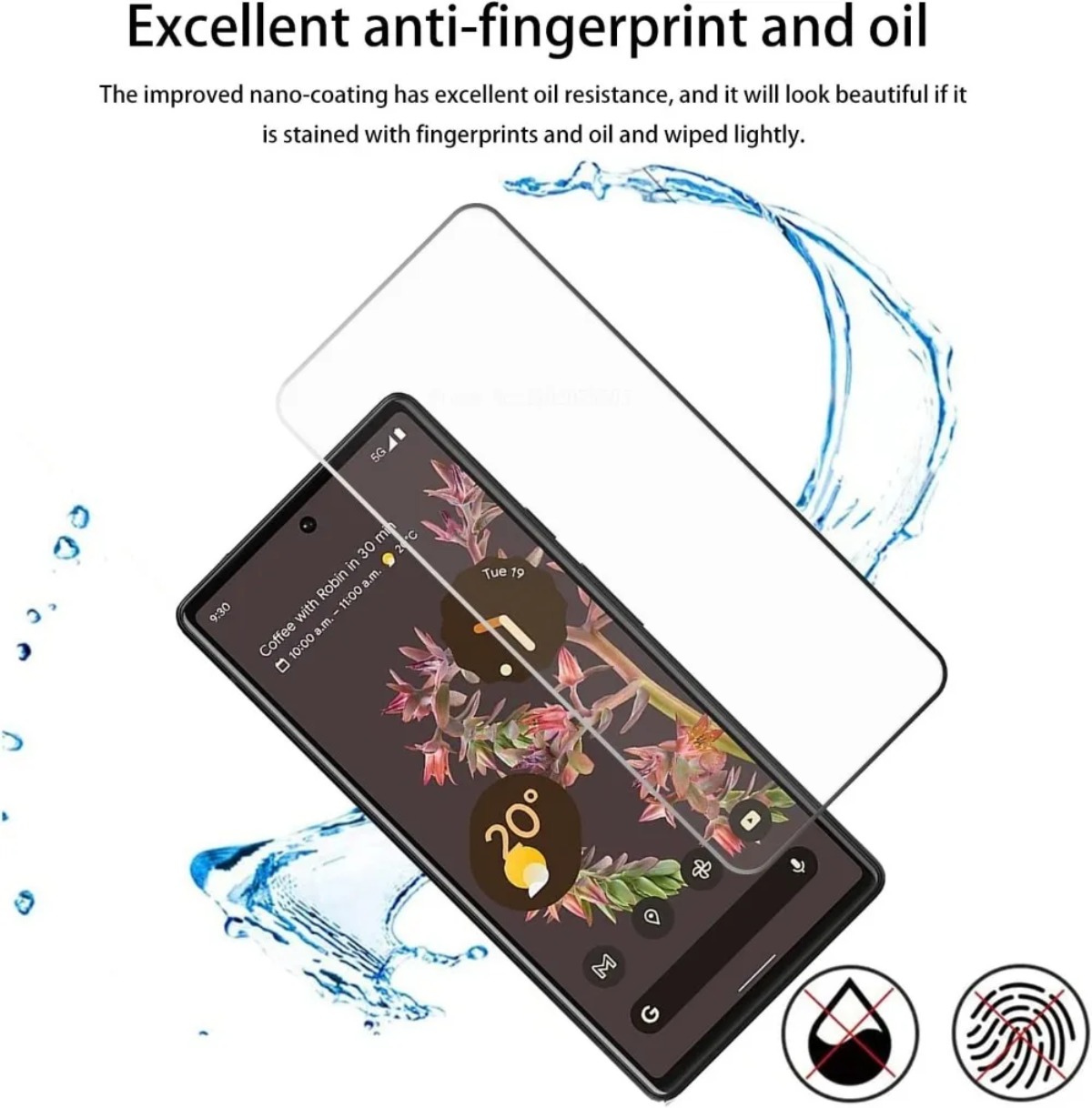 4Pcs HD Protectors for Google Pixel 8a 8 Pro 7 7 Pro 6A 4 4XL 3 3XL Tempered Glass Screen Protector Film 9H Clear Screen Guard