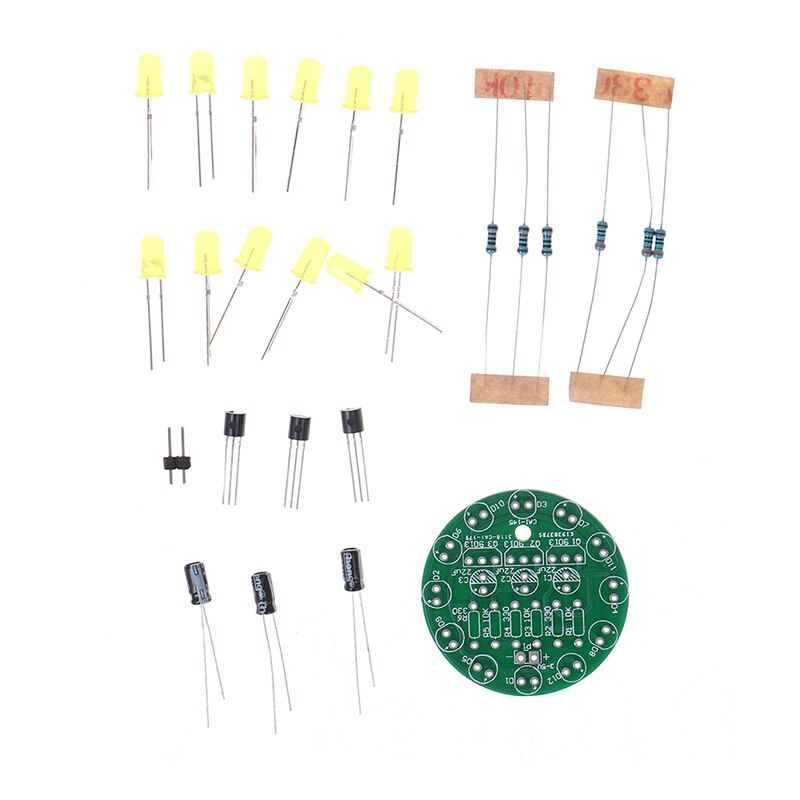 Kit électronique bricolage LED Kit de Production de lumière d'eau ronde pour la formation de compétences
