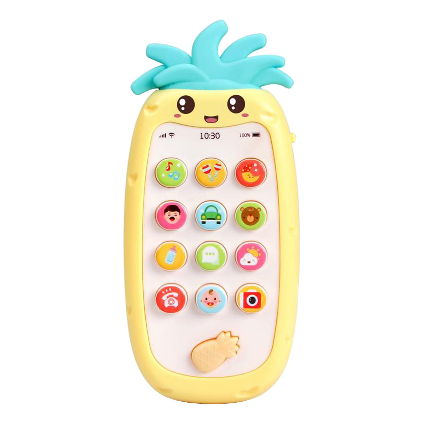 Muzikale Mobiele Telefoon Peuter Speelgoed Met 12 Knoppen Leren Telefoon Speelgoed Voor Baby 'S: Yellow