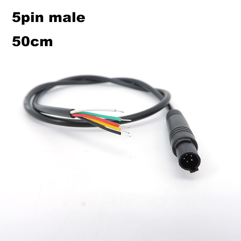 DIY 4/5/6 pin core Jack Car DVR Camera Extension Cable HD Monitor Vehicle Rear View/Back Up Camera Wire Male Female Plug Cord: black