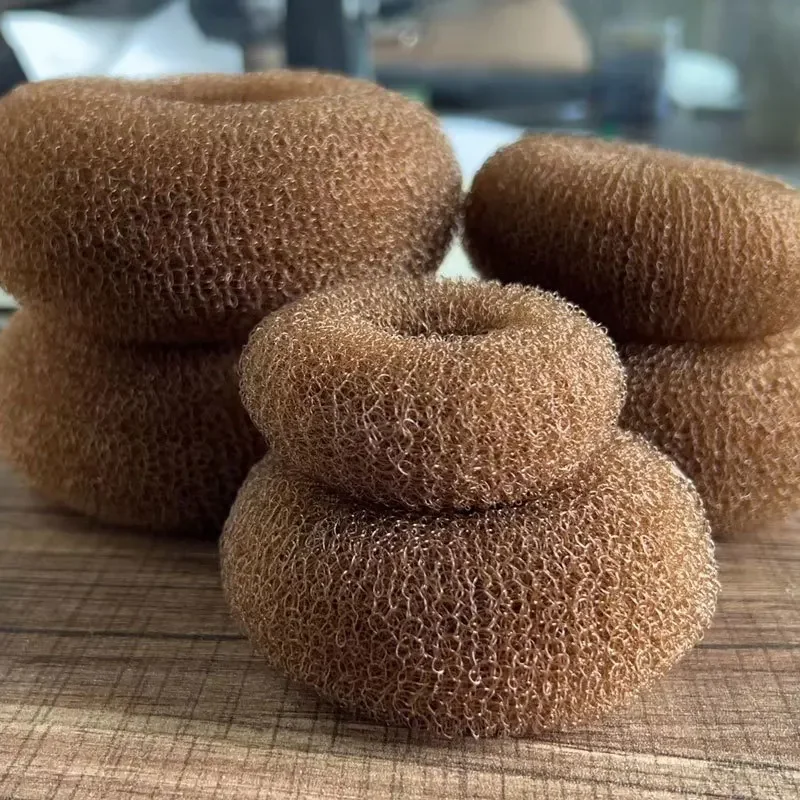 Moño de pelo para niña y mujer, esponja de espuma, anillo grande fácil, herramientas de peinado, accesorios de peinado, 2 colores: Gris oscuro