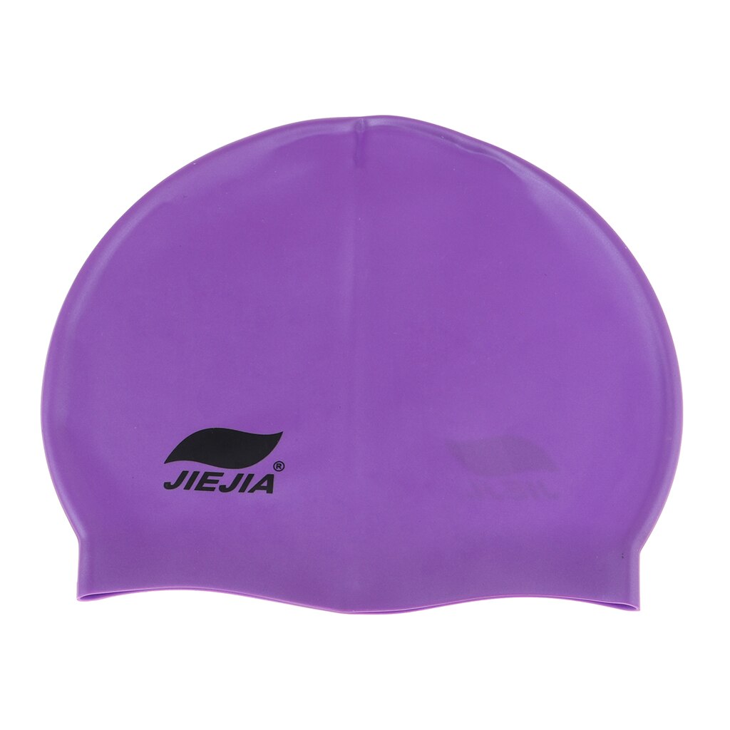 Veiligheid voor volwassenen en kinderen, siliconen zwemmutsen, universele zwemhoofddeksels voor watersporten, strandzwemmen, surfen, duiken en snorkelen.: Paars zoals beschreven