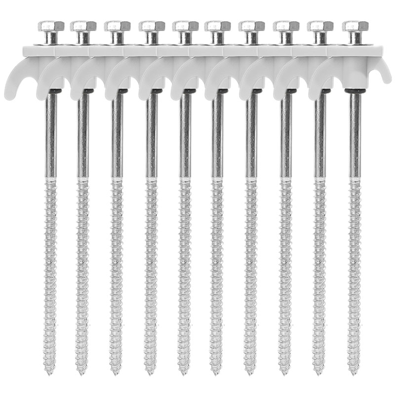 10/2 Stuks Metalen Tent Spikes Camping Haringen Boor In Grond Ankers Zware Spiraal Schroef Met Hex Socket Stakes camping Stakes: YELLOW