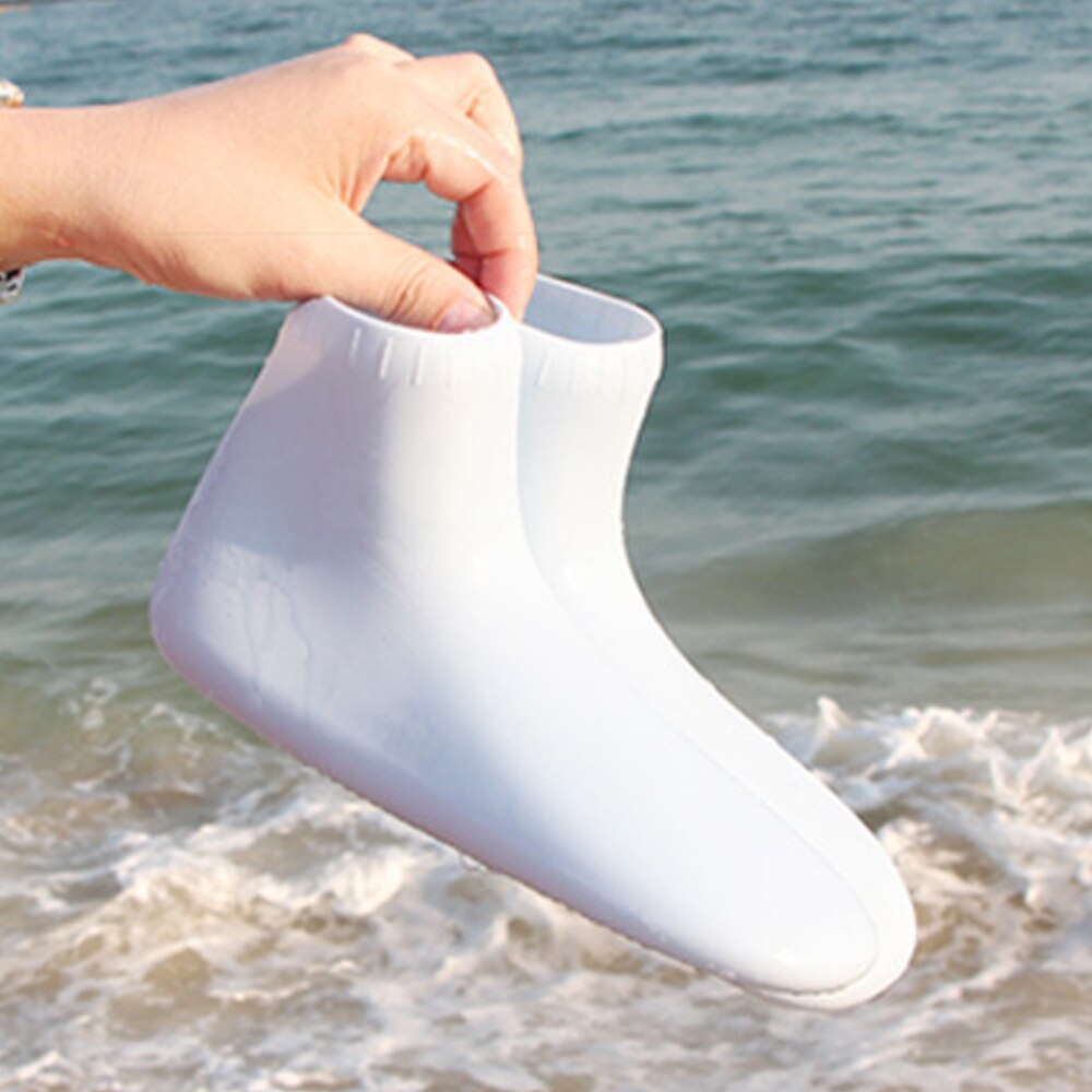 Unisex silikon strandskor halkfria vattenskor kvinnor män strand badskor simvatten strandskor