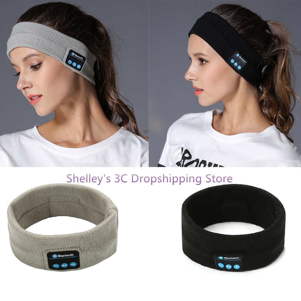 Bluetooth Music Headband Knits Sleeping Headwear Headphone Speaker Headset Stereo Music Hands-free For Running Jogging