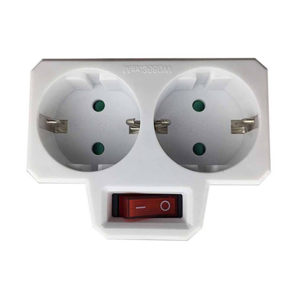 EU Conversion Plug Socket 250V 16A Double Socket Conversion Socket With Outlet Switch Plug Power Adapter Socket EU standard Plug