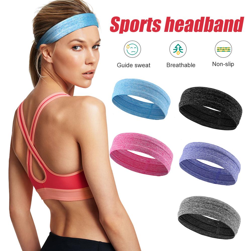 5 Kleuren Yoga Haarband Hoofdband Haarband Elastische Siliconen Zweetband Haar Elastische Band Running Fitness Voor Vrouwen Mannen