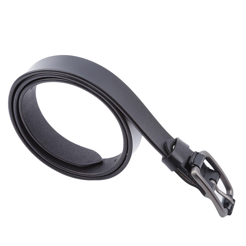 1 correa de cuero de PU accesorios de ropa para niños y niñas cinturón de cuero genuino cinturones de ocio para niños: Black 90cm