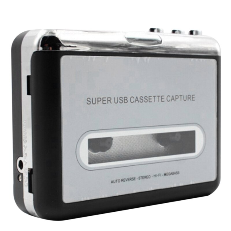 Usb Cassette Tape Naar Pc Super Usb Cassette-To-MP3 Capture Audio Music Player Cd Converter: Default Title