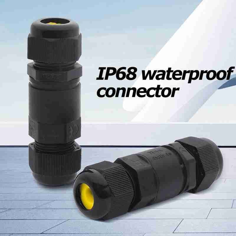 Waterproof Junction Box Connector Electric Cable Inline Plug Mini M20 IP68 Wire Connector 1PC Slim Waterproof Connector D9R6