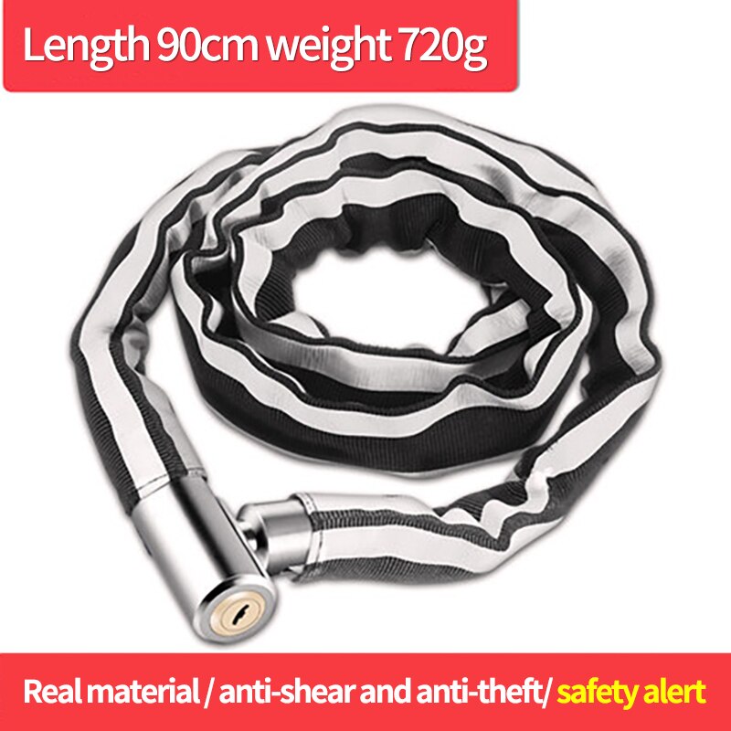 Xunting Bicycle Chain Lock Safety Metal Anti-theft Bicycle Chain Lock Waterproof and Rust-proof Chain Lock Bicycle Accessories