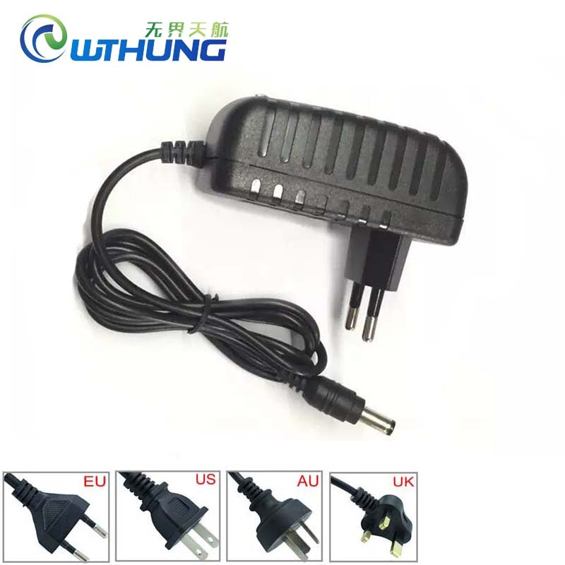 Yksi kappale  dc 12v 2a virtalähde adapteri tulo  ac 100-240v eu uk au us pistoke johto cctv turvallisuus ahd ip tvi wifi kamera