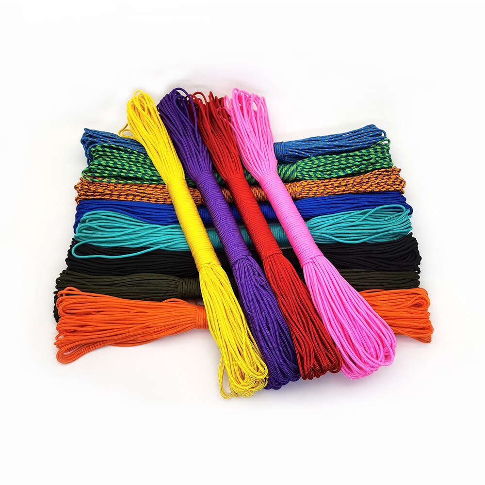 100 Meter 2 mm solide Fallschirmschnur Schlüsselband Seil Mil spez Typ ein Strang Klettern Camping Überlebensausrügestochen Paracord
