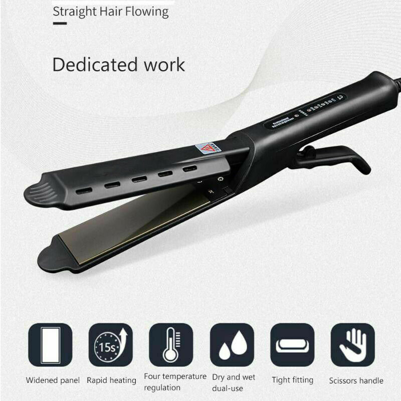 Ceramic Tourmaline Ionic Flat Iron Hair Straightener Glider US PLUG