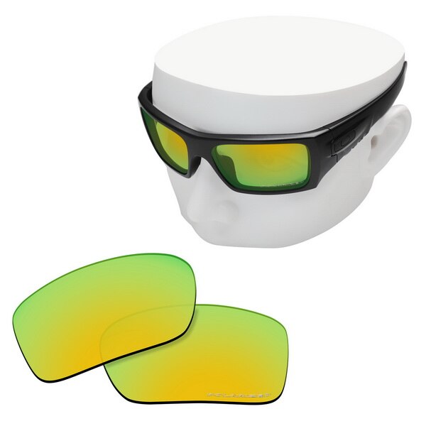 OOWLIT Anti-Kras Vervanging Lenzen voor-Oakley Si Ballistic Det Cord Geëtst Gepolariseerde Zonnebril: 24K Gold Mirror