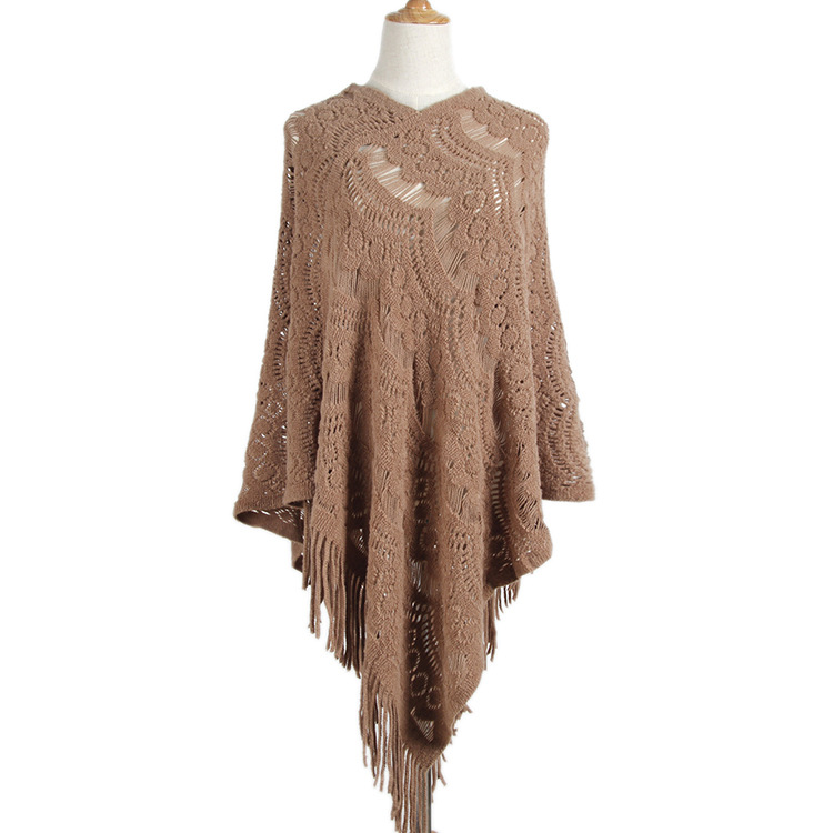 Sweater Red White Lady Pullover Tops Hollow Out Autumn Sweater Woman Cloak European Style Christmas