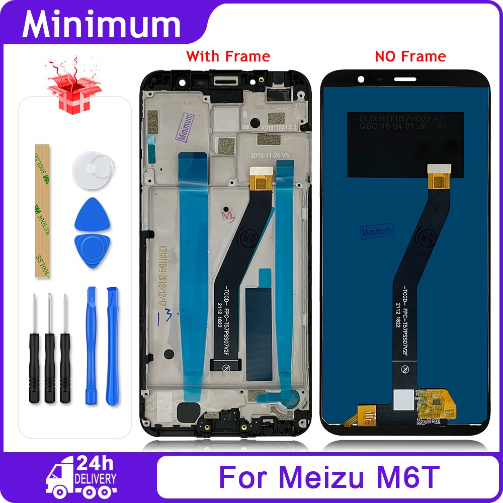 Per Meizu M6 M711H M6s M712H M6T Display LCD Touch Screen Digitizer Assembly Parti di Ricambio + Regali