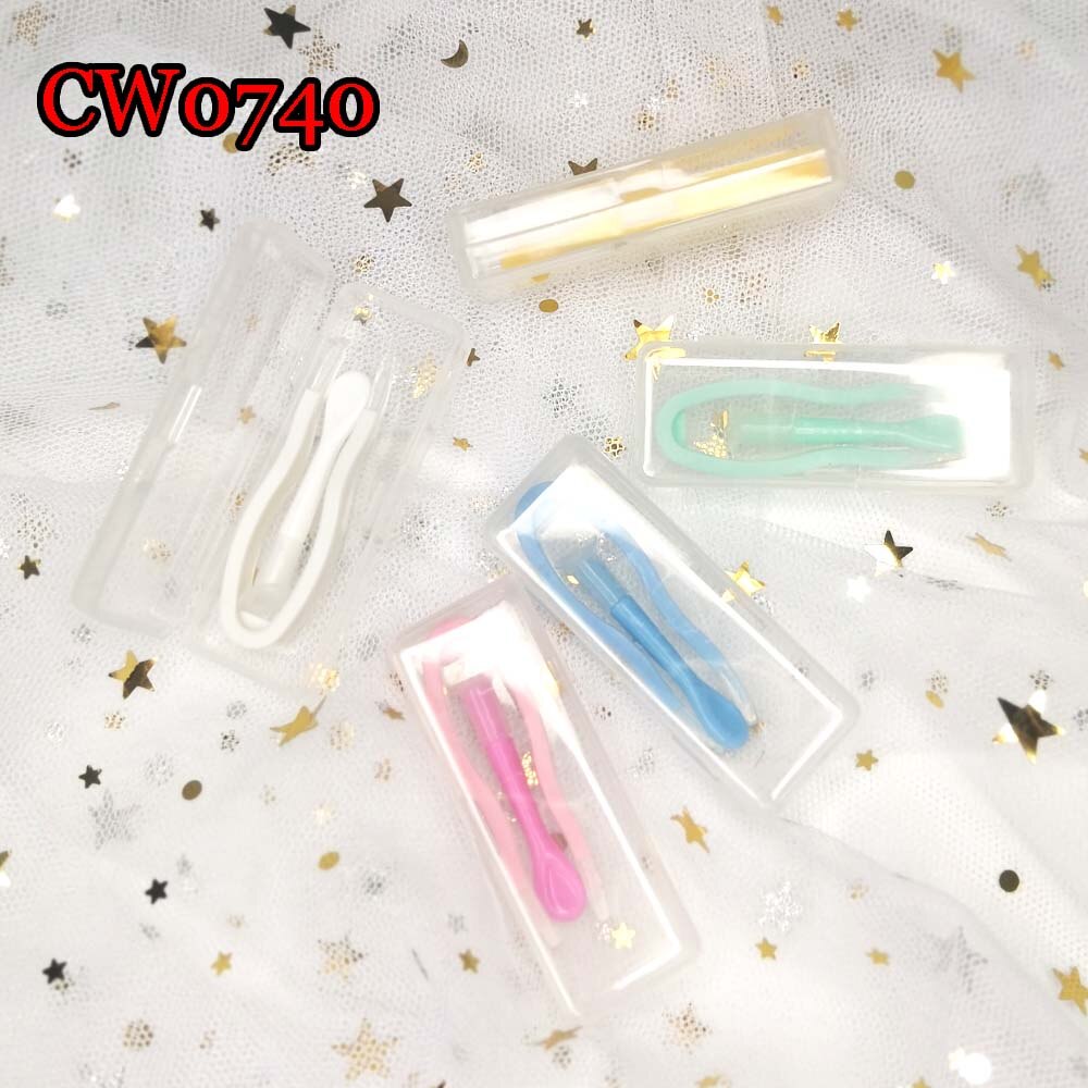 Small Contact Lenses Tweezers with Suction Stick Color Special Tool Lens Inserter Remover Eyewear Accessories CW0740
