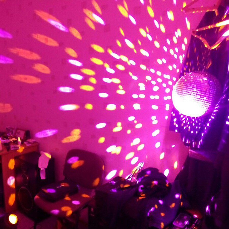 20CM 25CM Glass Rotating Mirror Ball Motor Reflection Mirror Disco Ball For KTV Bar Party Christmas With RGB Spotlight