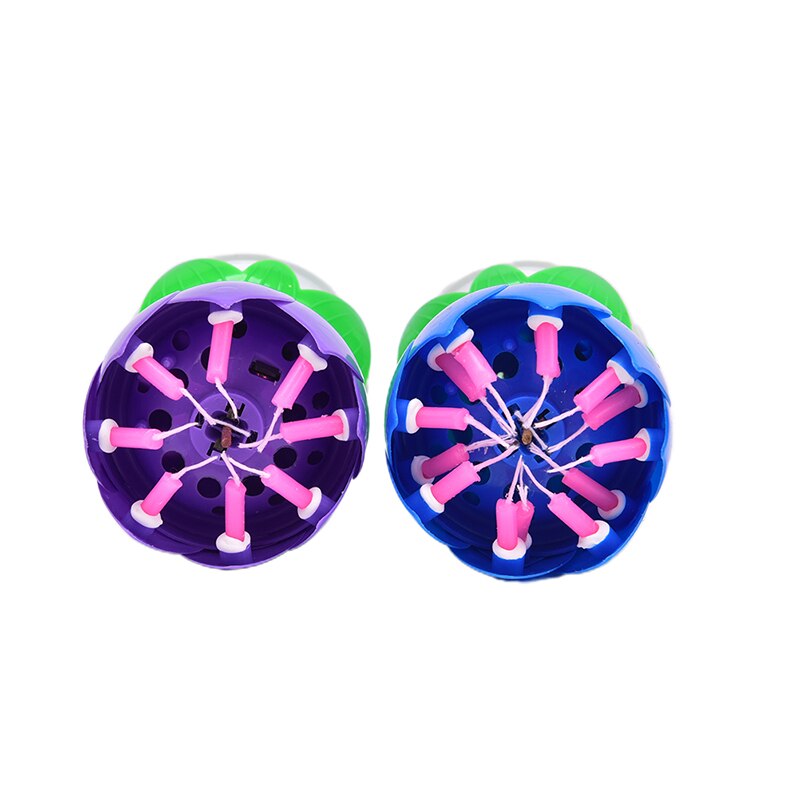 Vela Musical giratoria de flor de loto de feliz cumpleaños, para niños, velas para de cumpleaños, adornos de pastel de 1 pieza