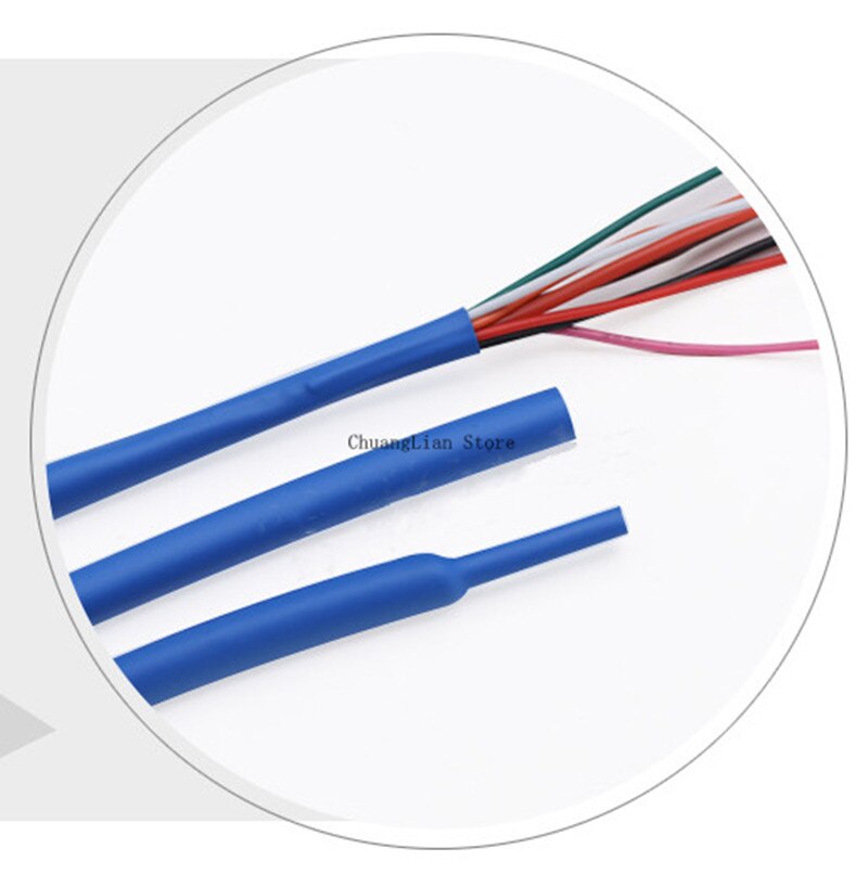 1M Heat Shrink Tube 50mm Diameter Insulated Polyolefin 2:1 Shrinkage Ratio Wire Wrap Connector Line Repair 600V Cable Sleeve