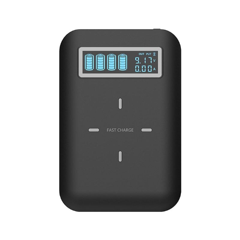 4x 18650 Batterie DIY Qi Drahtlose Ladegerät USB Typ C PD Schnelle Ladung Energie Bank Kasten Hülse fallen für Handy, Mobiltelefon telefon Tablette PC