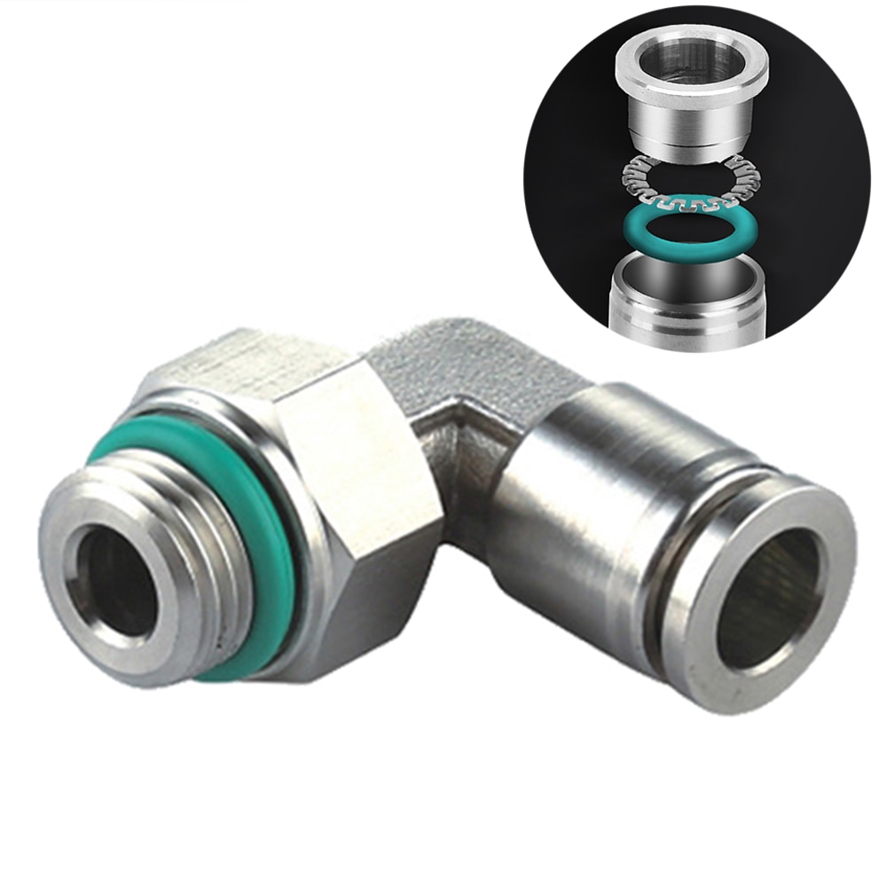 304 stainless steel joint trachea quick coupling 1/8&quot; 1/4&quot; 3/8&quot; 1/2&quot; BSP pneumatic quick coupling elbow male thread G thread
