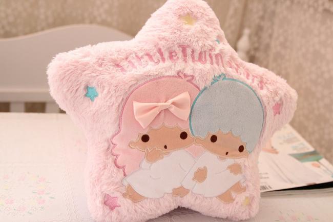 Kawaii dessin animé oreiller ma mélodie bonbons petite étoile jumelle forme peluche doux dos coussin canapé-lit décoration poupées en peluche