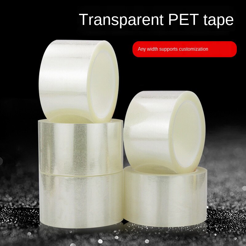 Transparent PET Tape Electrical Insulation Tape Transparent Tapes Film Heat-resistant One-sided Adhesive Tape