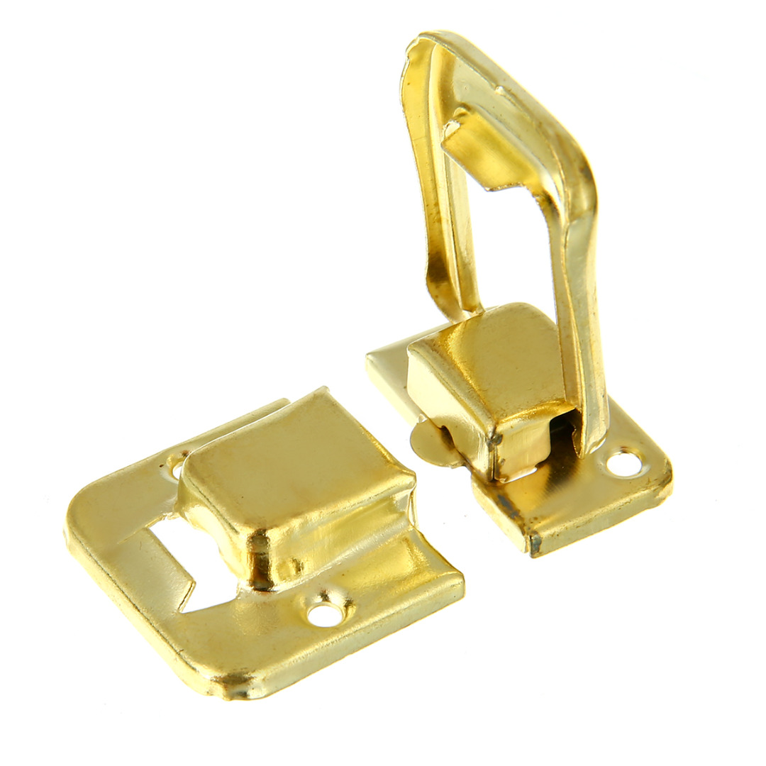 4pcs Gold/Silver Fastener Toggle Lock Latch Catch for Suitcase Case Boxes Chests Trunk Door Hasps Locks Hardware Tool