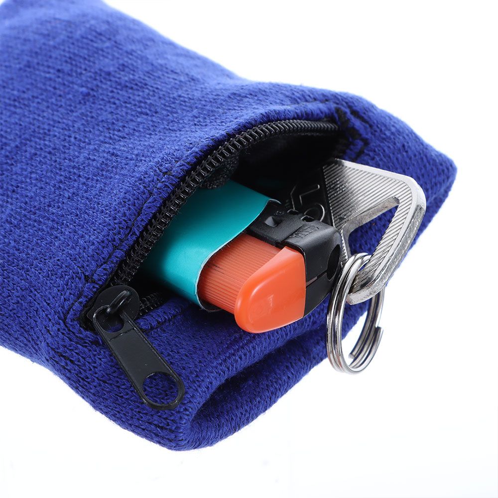 1Pc Soft Wrist Band Sport Wrist Purse Bag Running Wrist Protection Outdoor Gym Key Pocket Bike Wallet Safe Zipper Wrist Band
